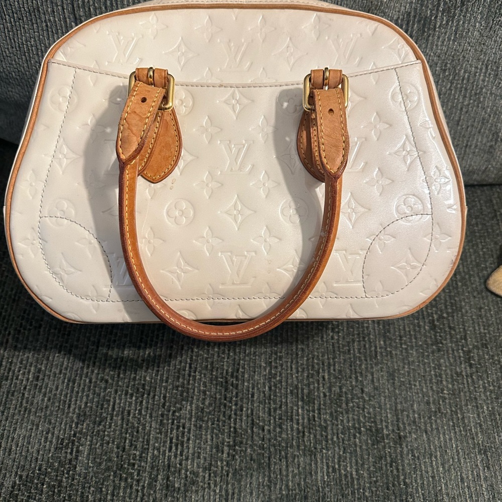 Louis Vuitton Cream and Tan Handbag
